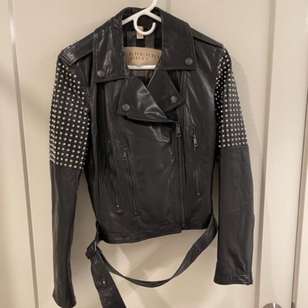 Burberry Lambskin Leather Jacket